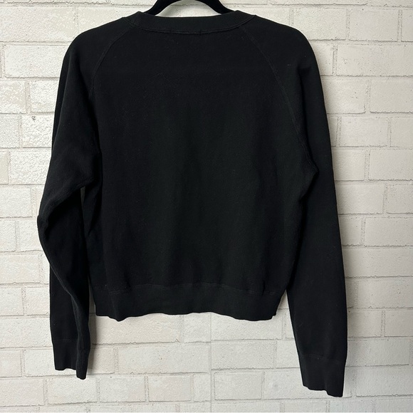John Elliott Black Sweatshirt Crewneck Black comfort errands modest  Large - Picture 4 of 12